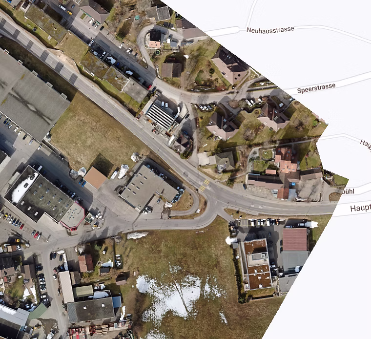 Ortofoto georeferenziata del territorio